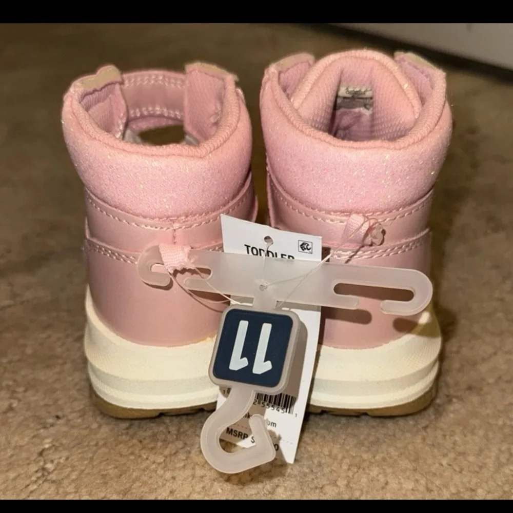 OshKosh B'gosh Pink Kids High-Top Boots